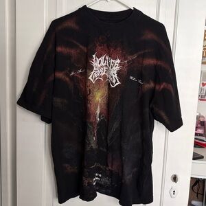 Darc Sport Wolves Valhalla Lightning Premium Oversized Tee in Black - Large